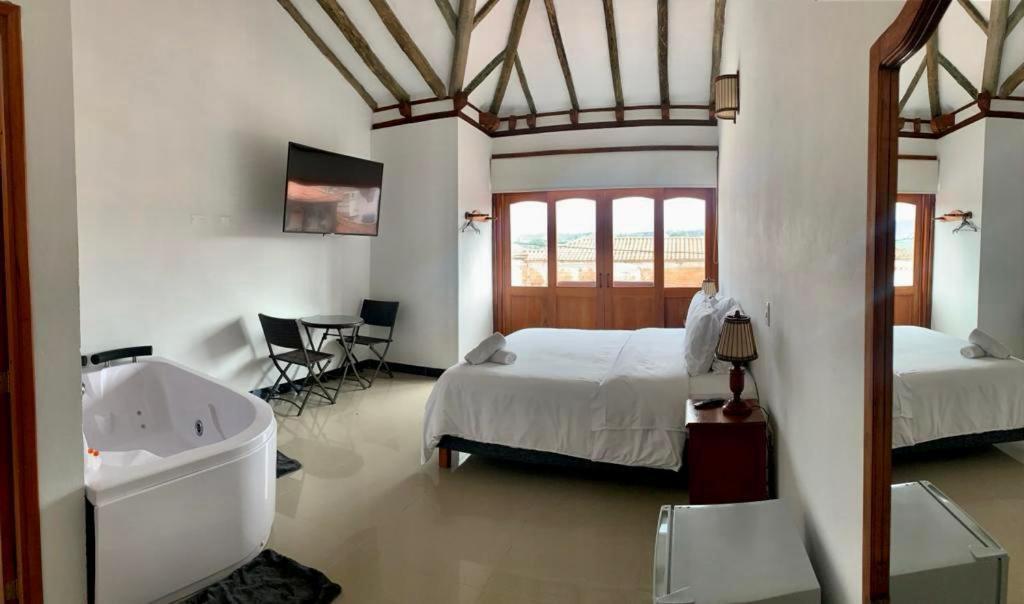 Hospederia Villa De Los Saenz Villa de Leyva Exterior foto